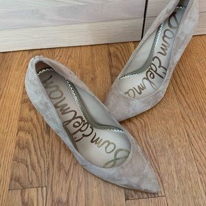 Sam Edelman suede nude pumps NWOT